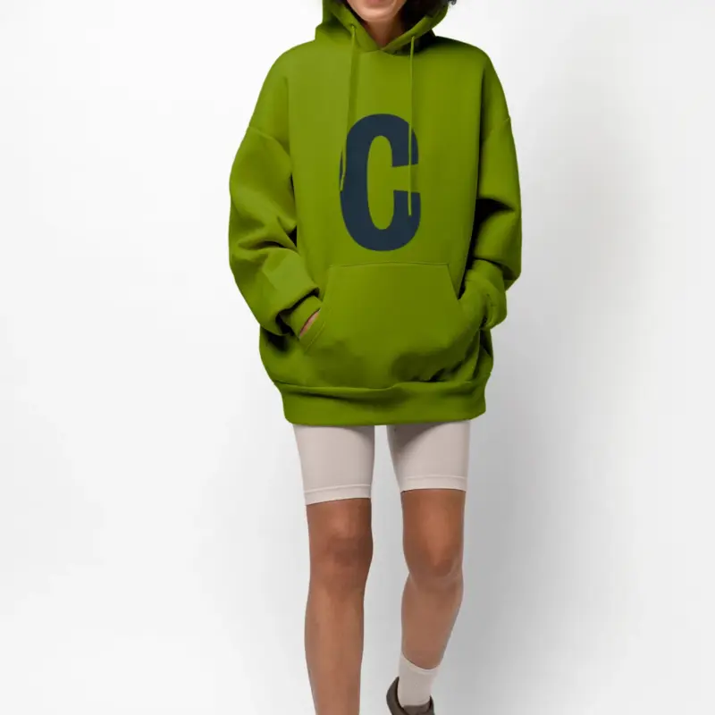 Green blouse with C sign