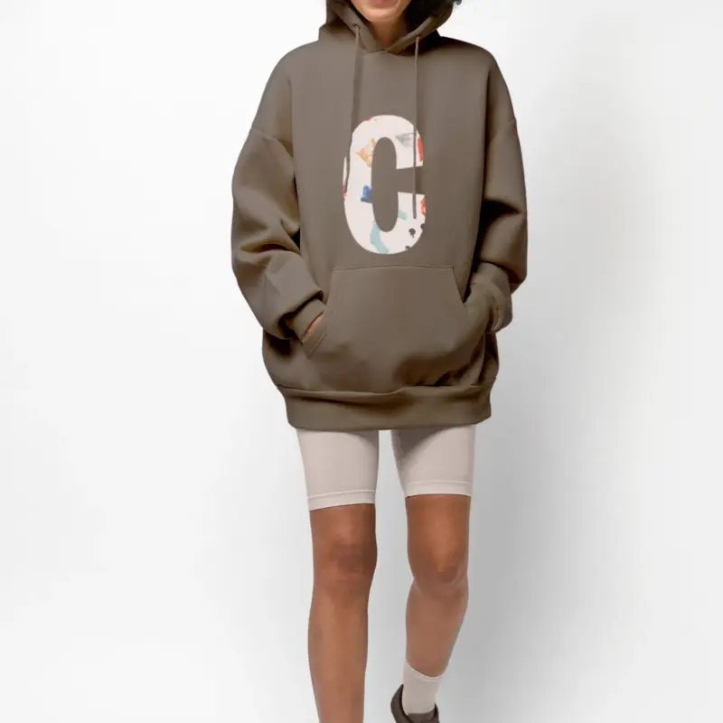 Grey blouse with C sign